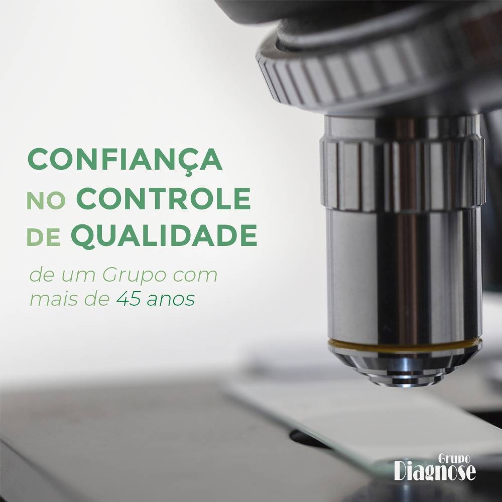 O Grupo Diagnose possui controle rígido de qualidade em seus processos